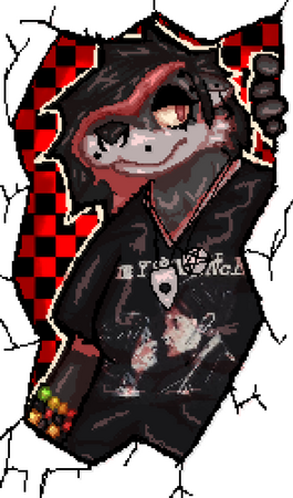 Pixel half body